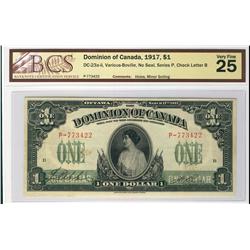 1917 $1 DC-23a-ii #P-773422 BCS VF25.