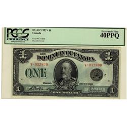 1923 $1 DC-25f #V-932800 PCGS EF40PPQ