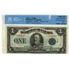 Image 1 : 1923 $1 DC-25j #C5576903 CCCS Choice UNC63.  Bright and flashy.