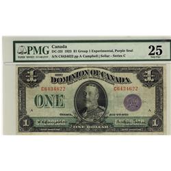 1923 $1 DC-25l C6434622 PMG VF25