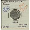 Image 1 : New Brunswick 1864 10¢ VF30, sharp'