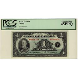 1935 $1 BC-1a #B0096438 PCGS EF45PPQ