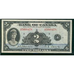 1935 $2 BC-3 #A5008478.  A nice clean VF issue.