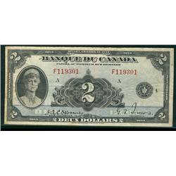 1935 $2 BC-4 #F119301.  French issue F/VF in grades.