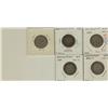 Image 1 : Nfld 1865, 1880, 1881, 1882H, 1885 20¢, average grades VG8, 5 pieces.