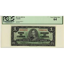 1937 $1 BC-21a E/A8980743 PCGS UNC64