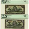 Image 1 : 1937 $1 BC-21b H/A 6157255; J/A 0507378 both PCGS VF20