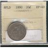 Image 1 : Nfld 1890 20¢ ICCS EF40.