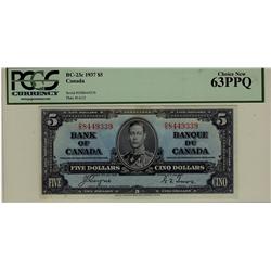 1937 $5 BC-23c D/S8449339 PCGS UNC63PPQ