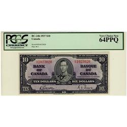 1937 $10 BC-24b H/D1023020 PCGS UNC64PPQ