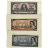 Image 1 : 1937 $10 BC-24c, 1954 $2 BC-30b & $5 BC-31b.  Lot of 3 notes.  EF to AU+.  Should be viewed.
