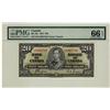 Image 1 : 1937 $20 BC-25c H/E8067706 PMG UNC66EPQ