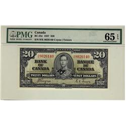 1937 $20 BC-25c H/E8626140 PMG UNC65EPQ