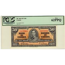 1937 $50 BC-26b B/H4103863 PCGS UNC62PPQ