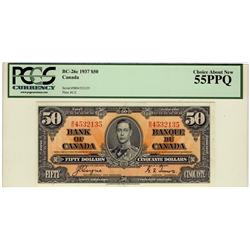 1937 $50 BC-26c B/H4532135 PCGS AU55PPQ