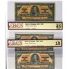 Image 1 : 1937 $50 BC-27a VG8, BC-27b EF45 & BC-27c F15.  Lot of 3 BCS graded notes.