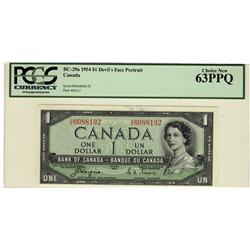 1954 $1 BC-29a H/A6088192 PCGS UNC63PPQ
