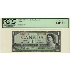 1954 $1 BC-29b R/A3122814 PCGS UNC64PPQ
