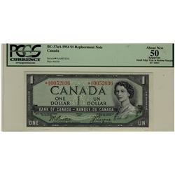 1954 $1 BC-37aA *A/A0052036 PCGS AU50 App