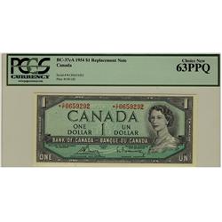 1954 $1 BC-37cA *C/F0659292 PCGS UNC63PPQ