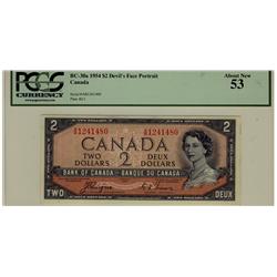 1954 $2 BC-30a A/B1241480 PCGS AU53