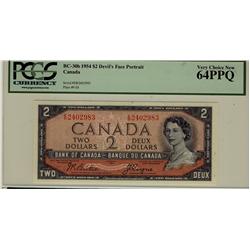 1954 $2 BC-30b E/B2402983 PCGS UNC64PPQ