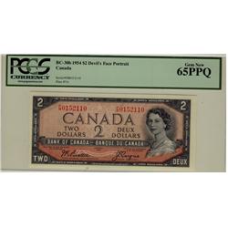 1954 $2 BC-30b F/B0152110 PCGS UNC65PPQ
