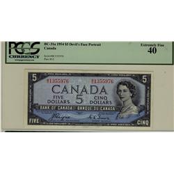 1954 $5 BC-31a B/C1355976 PCGS EF40