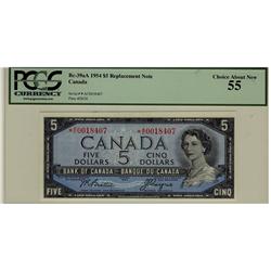 1954 $5 BC-39aA *A/C0018407 PCGS AU55