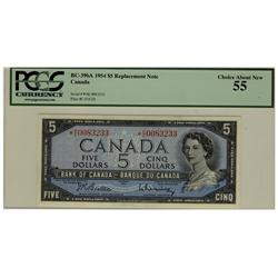 1954 $5 BC-39bA *R/C0083233 PCGS AU55