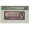 Image 1 : 1954 $10  BC-32a C/D5085650 PMG UNC64EPQ