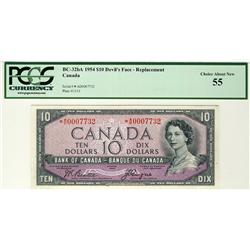 1954 $10 BC-32bA *A/D0007732 PCGS AU55.  Rare example.