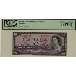 1954 $10 BC-40aA *A/D0025042 PCGS AU58PPQ