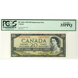 1954 $20 BC-41bA *V/E0173823 PCGS VF35PPQ