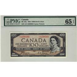 1954 $100 BC-35a A/J1250503 PMG UNC65EPQ