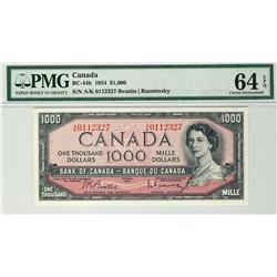 1954 $1000 A/K0112327 BC-44b PMG UNC64EPQ