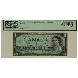 1967 $1  BC-45bA *N/O0013476 PCGS UNC64PPQ