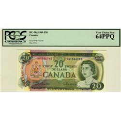 1969 $20 BC-50a EW1566795 PCGS UNC64PPQ