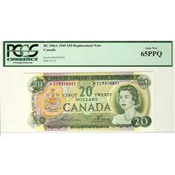 1969 $20 BC-50bA *EZ9314851 PCGS UNC65PPQ