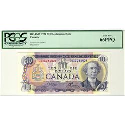 1971 $10 BC-49dA EDX3065421 PCGS UNC66PPQ