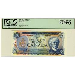 1972 $5 BC-48a CG1386414 PCGS UNC67PPQ