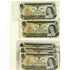 Image 1 : 1973 $1 BC-46bT #1207616, BC-46aA *IL and BC-46b(6).  Lot of 5 notes.  EXA grades UNC along with the