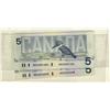 Image 1 : 1986 $5 BC-56cA-i #ANX0087282/0042608.  Lot of 2 UNC notes.