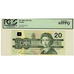 1991 $20 BC-58b-ii EVD3260368 PCGS UNC65PPQ