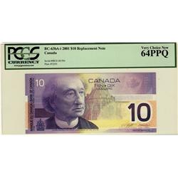 2001 $10 BC-63bA-i BEI1103396 PCGS UNC64PPQ