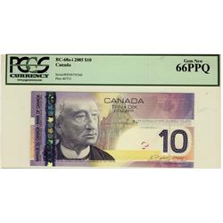 2005 $10 BC-68a-i FEV0755560 PCGS UNC66PPQ