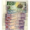 Image 1 : 2006 $5 BC-67a #AOP, 2001 $10 #FDZ(2), FDU(2), FDY, BC-68a BEV & 2004 $20 BC-64a-i EYK.  All notes U
