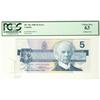 Image 1 : ERROR 1986 $5 BC-56c GOS5899617 Cutting Error PCGS UNC63
