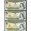 Image 1 : Low Serial Numbers 1973 $1 BC-46a Low Serial number #FX0000028, #MW00000028 & #FN0000028.  Lot of 3 