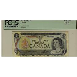 Million 1973 $1 BC-46a AS8000000 PCGS VF25